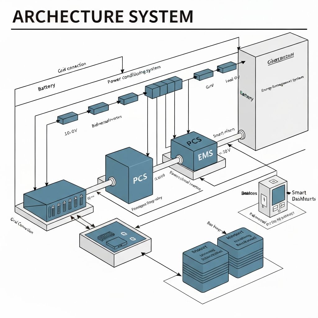 储能系统构成示意图