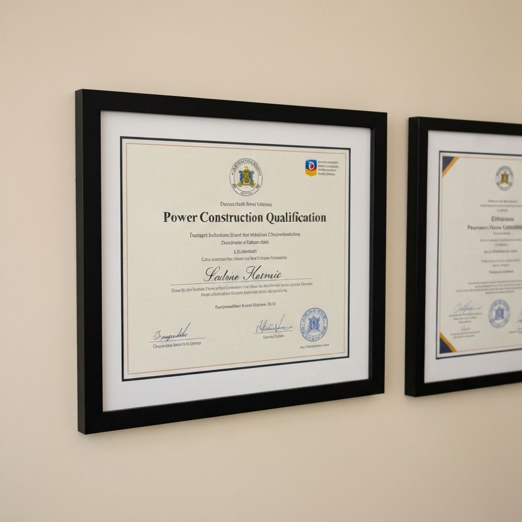 电力工程施工总承包资质证书